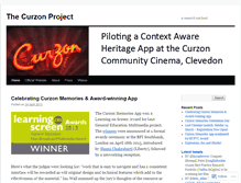 Tablet Screenshot of curzonproject.wordpress.com