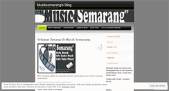 Desktop Screenshot of musiksemarang.wordpress.com