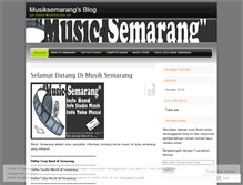 Tablet Screenshot of musiksemarang.wordpress.com