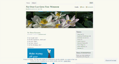 Desktop Screenshot of noonecangiveyouwisdom.wordpress.com