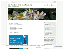 Tablet Screenshot of noonecangiveyouwisdom.wordpress.com