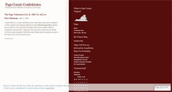 Desktop Screenshot of pagecountyconfederates.wordpress.com