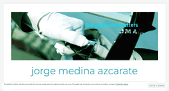 Desktop Screenshot of jorgemedinaazcarate.wordpress.com