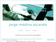 Tablet Screenshot of jorgemedinaazcarate.wordpress.com