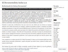 Tablet Screenshot of documentalista2audaz.wordpress.com