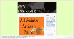 Desktop Screenshot of 50firstcrafts.wordpress.com