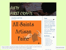 Tablet Screenshot of 50firstcrafts.wordpress.com