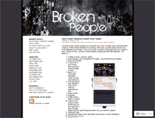 Tablet Screenshot of brokenpeople.wordpress.com