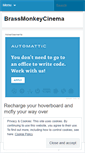 Mobile Screenshot of brassmonkeycinema.wordpress.com