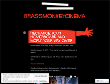 Tablet Screenshot of brassmonkeycinema.wordpress.com