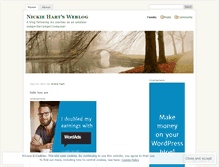 Tablet Screenshot of nickieh.wordpress.com