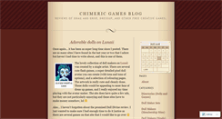 Desktop Screenshot of chimericgames.wordpress.com