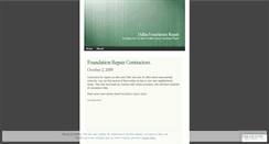 Desktop Screenshot of mydallasfoundationrepair.wordpress.com
