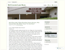 Tablet Screenshot of mccullomlakeblog.wordpress.com