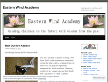 Tablet Screenshot of easternwindacademy.wordpress.com