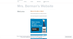 Desktop Screenshot of mrsberman.wordpress.com