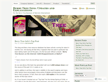 Tablet Screenshot of berrytreeinfo.wordpress.com