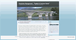 Desktop Screenshot of productivemanager.wordpress.com