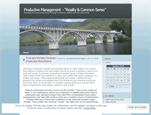 Tablet Screenshot of productivemanager.wordpress.com