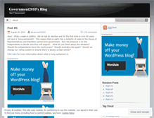 Tablet Screenshot of government2010.wordpress.com