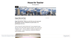 Desktop Screenshot of houseforteacher.wordpress.com