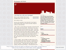 Tablet Screenshot of mortgagewithnicki.wordpress.com