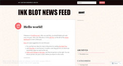 Desktop Screenshot of inkblotfeed.wordpress.com