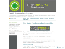 Tablet Screenshot of corebizdev.wordpress.com