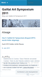 Mobile Screenshot of gailtalartsymposium2011.wordpress.com