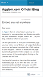 Mobile Screenshot of agglomblog.wordpress.com