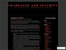 Tablet Screenshot of champagneandsecurity.wordpress.com