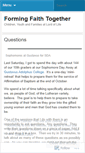 Mobile Screenshot of formingfaithtogether.wordpress.com