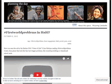 Tablet Screenshot of planningtheday.wordpress.com