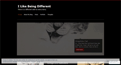 Desktop Screenshot of ilikebeingdifferent.wordpress.com