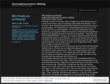 Tablet Screenshot of gymnasticsuccess.wordpress.com