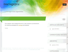 Tablet Screenshot of mariagepro.wordpress.com