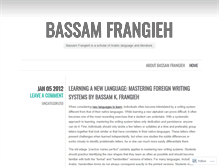 Tablet Screenshot of bassamfrangieh.wordpress.com