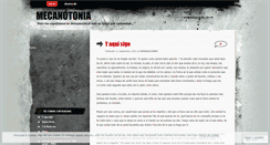 Desktop Screenshot of mecanotonia.wordpress.com