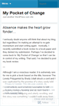 Mobile Screenshot of mypocketofchange.wordpress.com