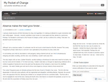 Tablet Screenshot of mypocketofchange.wordpress.com