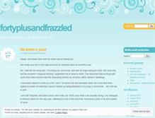 Tablet Screenshot of fortyplusandfrazzled.wordpress.com