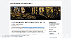 Desktop Screenshot of greenbusinessworks.wordpress.com