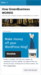 Mobile Screenshot of greenbusinessworks.wordpress.com
