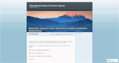 Desktop Screenshot of chronichypoxia.wordpress.com