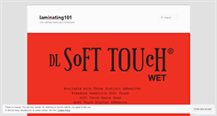 Desktop Screenshot of laminating101.wordpress.com