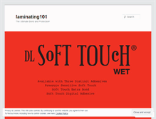 Tablet Screenshot of laminating101.wordpress.com