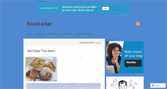 Desktop Screenshot of foodradar.wordpress.com