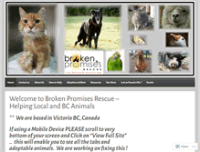 Tablet Screenshot of brokenpromisesrescue.wordpress.com