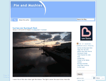 Tablet Screenshot of pieandmushies.wordpress.com