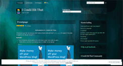 Desktop Screenshot of icouldhitthat.wordpress.com